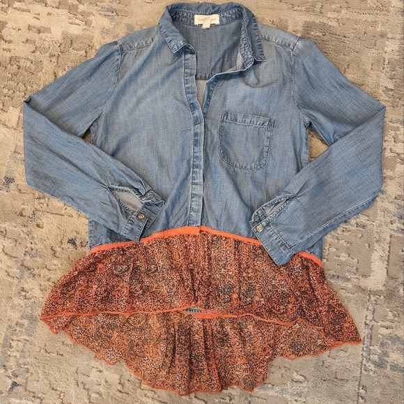 Cloth & Stone chambray button down - Picture 3 of 12